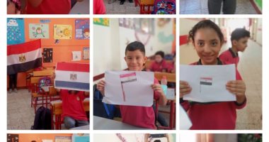 الطلاب يحتفلون بالذكرى 52 لانتصارات أكتوبر المجيدة ويصنعون مجسمات لإحداث مهمة ورموز وطنية.. والمدارس للتلاميذ: يجب استلهام روح نصر أكتوبر العظيم فى حب الوطن والتفوق والانضباط فى التعليم.. صور