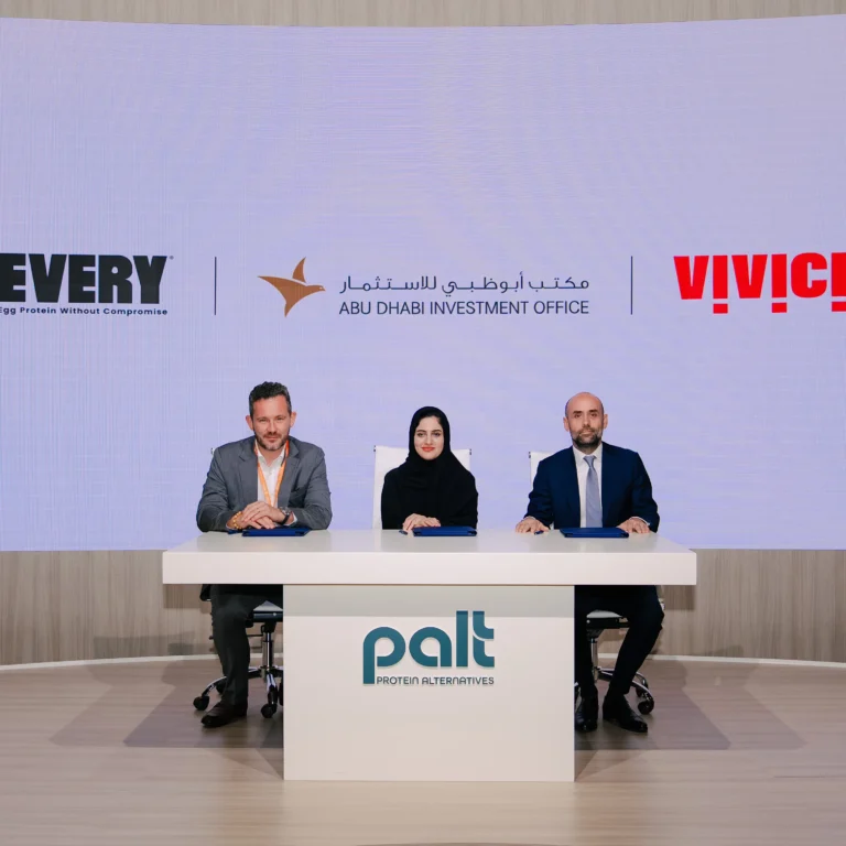 مكتب أبوظبي للاستثمار يتعاون مع شركتَي «إيفري» و«فيفيتشي» لإنتاج البروتينات البديلة على نطاق واسع باستخدام تقنية التخمير
