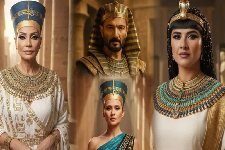 نجوم مصر في أزياء فرعونية.. الفن والحضارة يلتقيان أمام المتحف الكبير