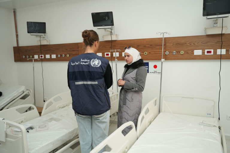 WHO EMRO – مشفى دوما الوطني يعود إلى سابق عهده بدعم من اليابان