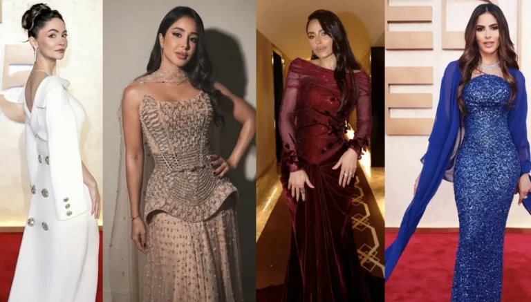 5 تصاميم باهرة بأسلوب النجمات السعوديات في مهرجان البحر الأحمر بجدّة