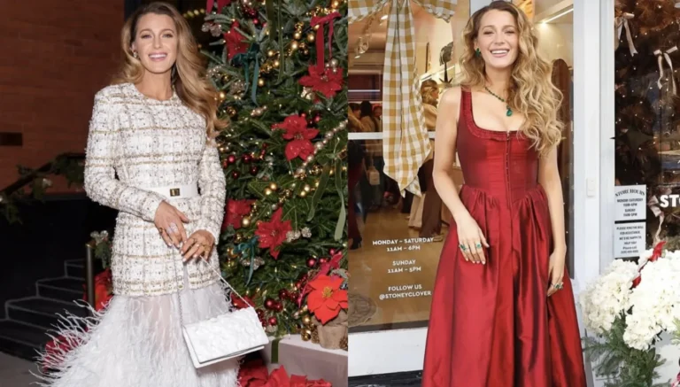 أناقة موسم الأعياد 2025 بتناغم الأبيض الفاخر والجاذبية الحمراء بأسلوب أنيق