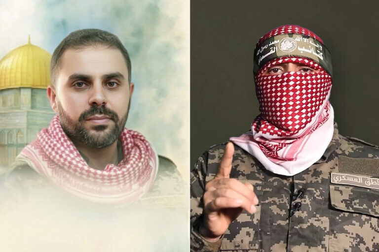 من المرأة التي وقفت خلف الملثم؟