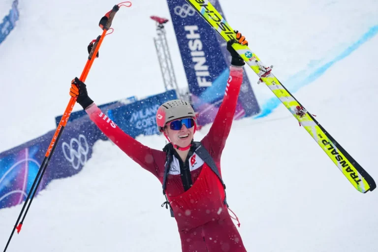 السويسرية فاتون تحرز الذهبية الأولى في تسلق الجبال على زلاجات